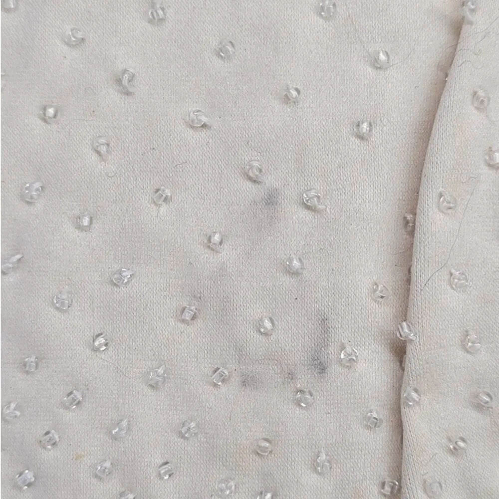 Vintage‎ 50s Cream Beaded Coat-Length Gloves Glam Formal Coquette Vintage Luxe